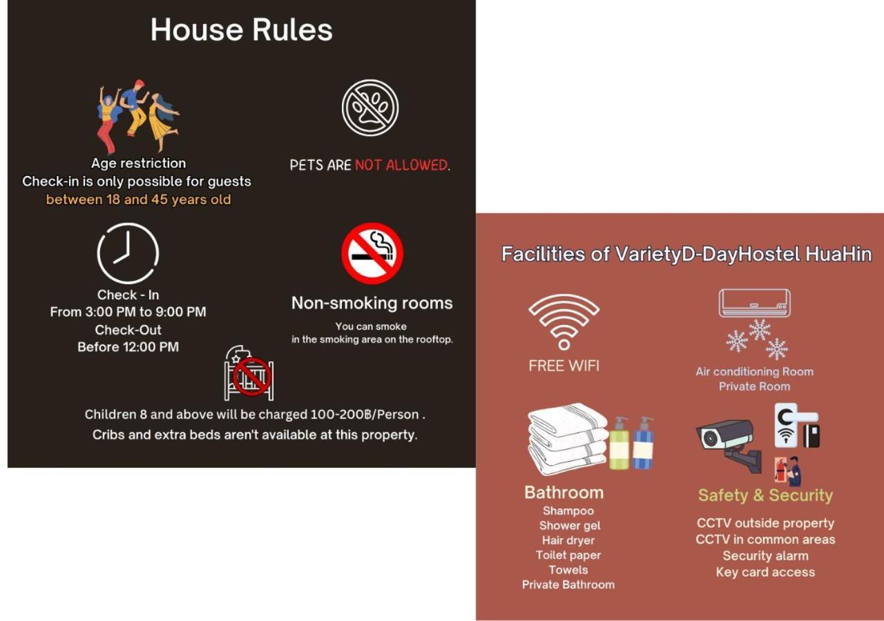 Varietyd-Dayhostel Huahin Zewnętrze zdjęcie